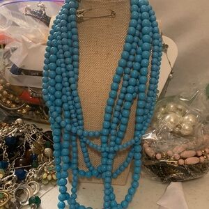 BaubleBar Vibrant Blue Beaded Necklace